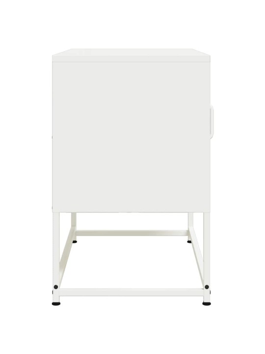TV skříňka bílá 68 x 39 x 60,5 cm ocel