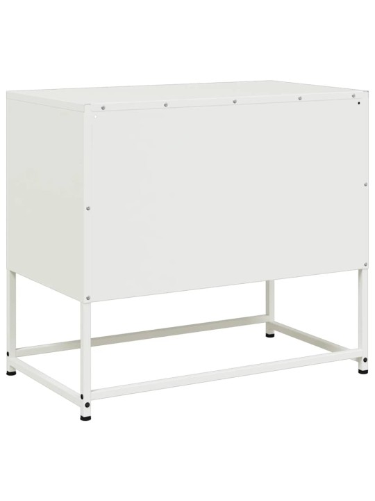 TV skříňka bílá 68 x 39 x 60,5 cm ocel