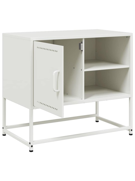 TV skříňka bílá 68 x 39 x 60,5 cm ocel