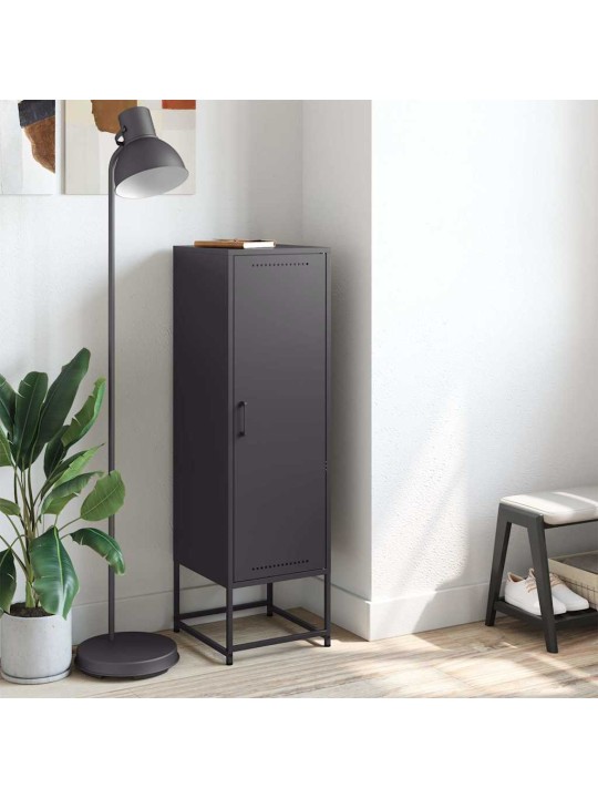 Skříň highboard černá 36 x 39 x 123 cm ocel