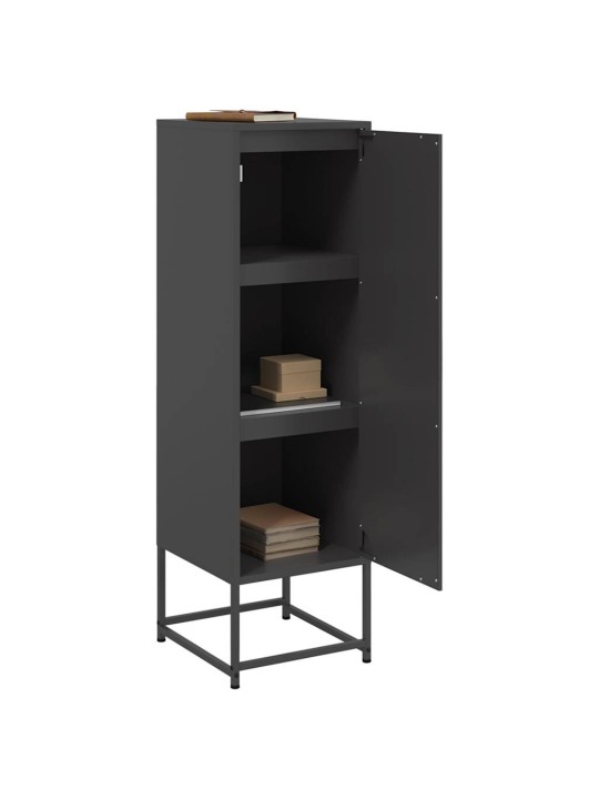Skříň highboard černá 36 x 39 x 123 cm ocel