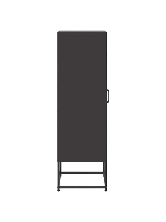 Skříň highboard černá 36 x 39 x 123 cm ocel