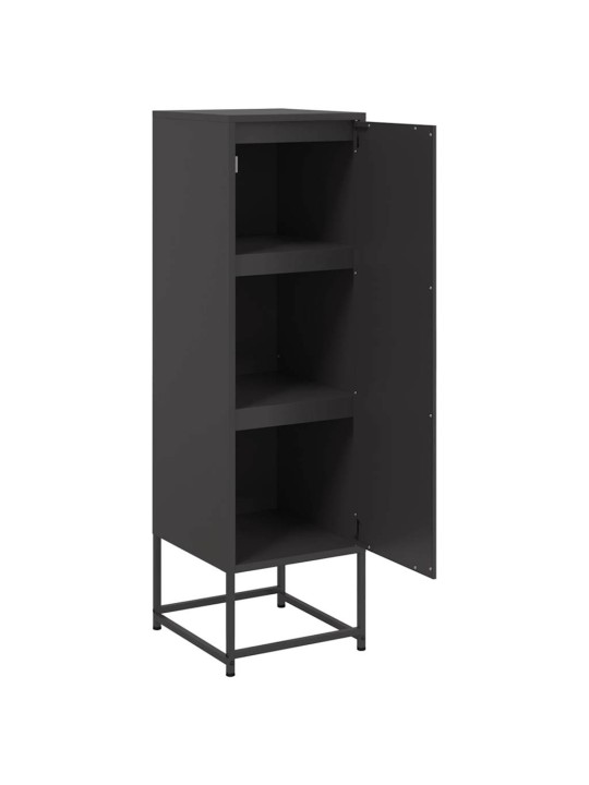 Skříň highboard černá 36 x 39 x 123 cm ocel