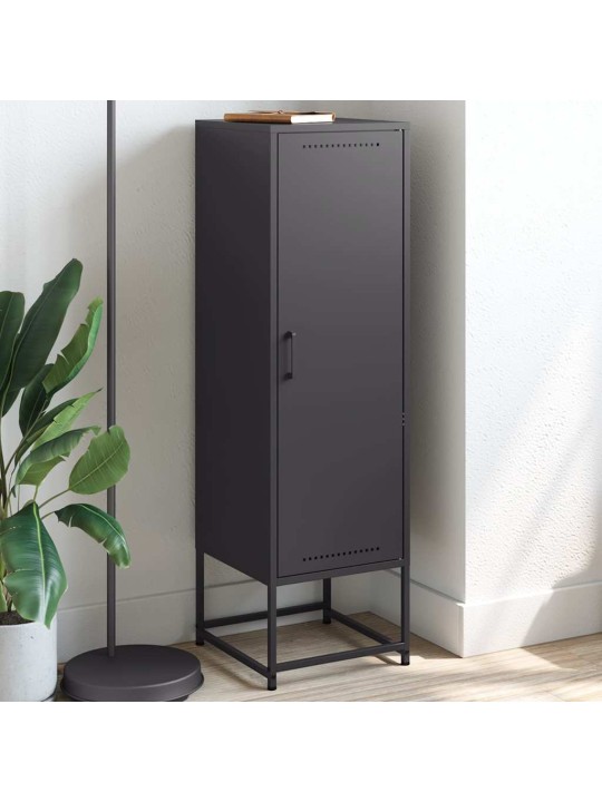 Skříň highboard černá 36 x 39 x 123 cm ocel