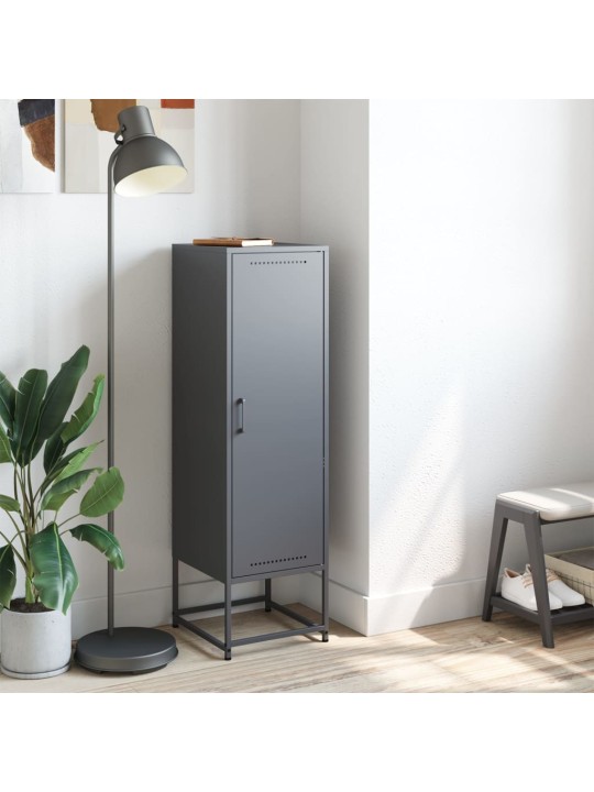 Skříň highboard antracitová 36 x 39 x 123 cm ocel