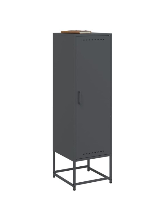 Skříň highboard antracitová 36 x 39 x 123 cm ocel
