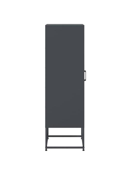 Skříň highboard antracitová 36 x 39 x 123 cm ocel
