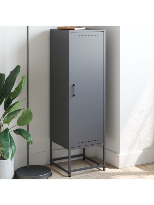 Skříň highboard antracitová 36 x 39 x 123 cm ocel