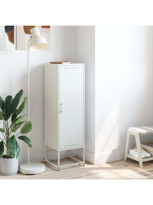 Skříň highboard bílá 36 x 39 x 123 cm ocel
