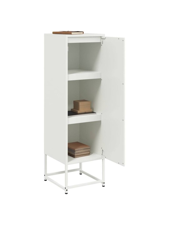 Skříň highboard bílá 36 x 39 x 123 cm ocel