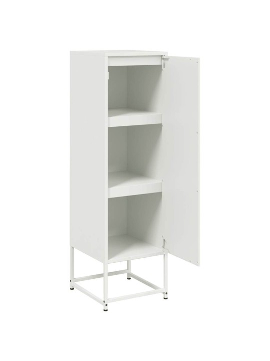 Skříň highboard bílá 36 x 39 x 123 cm ocel
