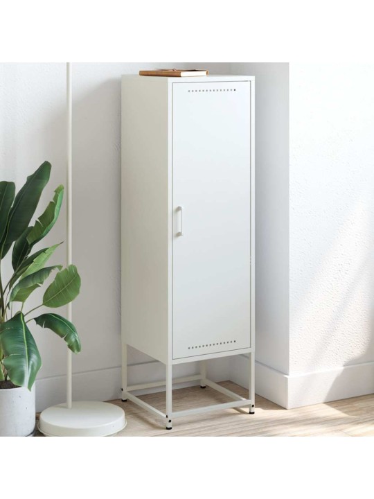 Skříň highboard bílá 36 x 39 x 123 cm ocel