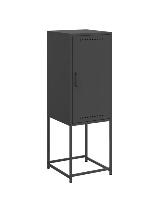 Skříň highboard černá 36 x 39 x 107 cm ocel