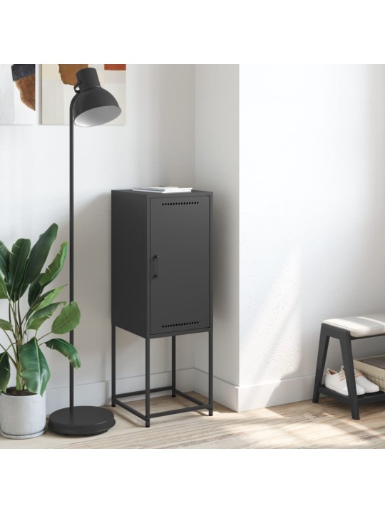 Skříň highboard černá 36 x 39 x 107 cm ocel