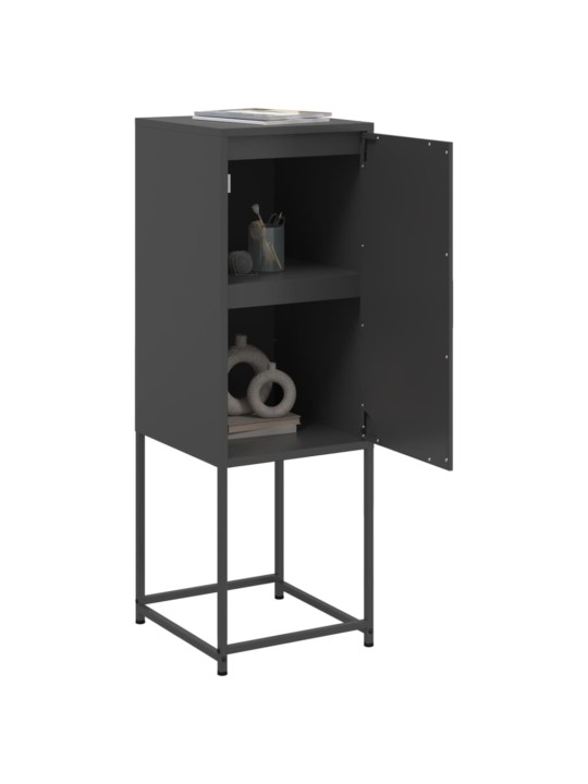 Skříň highboard černá 36 x 39 x 107 cm ocel