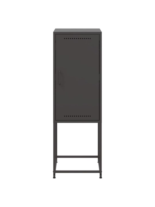 Skříň highboard černá 36 x 39 x 107 cm ocel