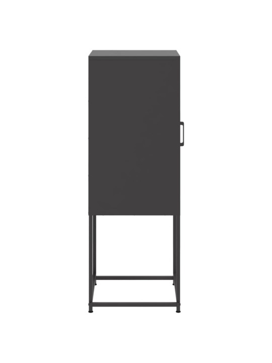 Skříň highboard černá 36 x 39 x 107 cm ocel