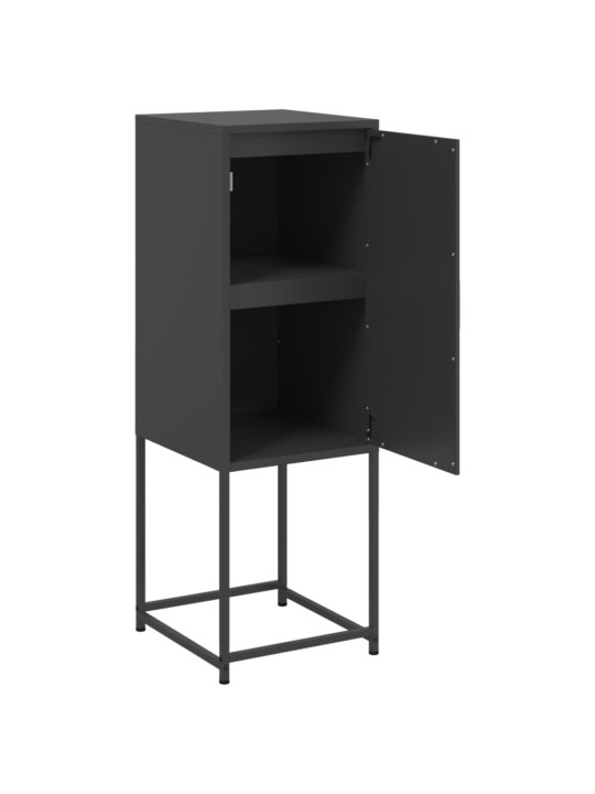 Skříň highboard černá 36 x 39 x 107 cm ocel