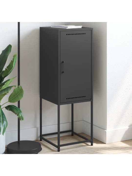 Skříň highboard černá 36 x 39 x 107 cm ocel