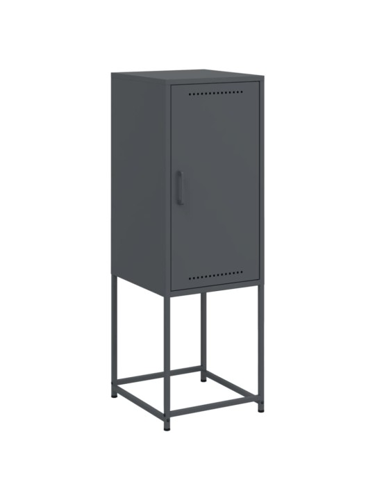 Skříň highboard antracitová 36 x 39 x 107 cm ocel