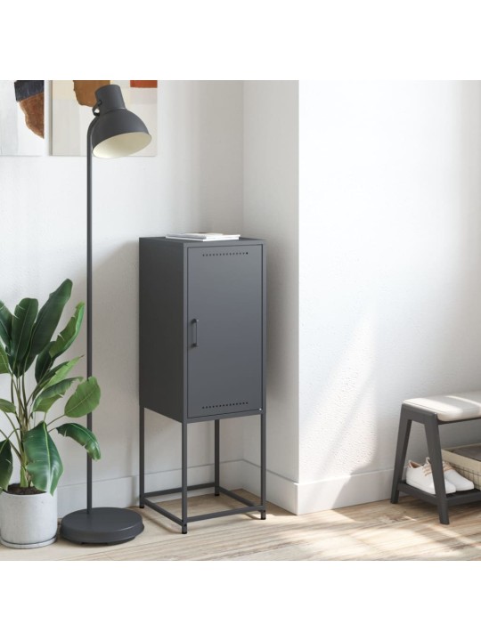 Skříň highboard antracitová 36 x 39 x 107 cm ocel