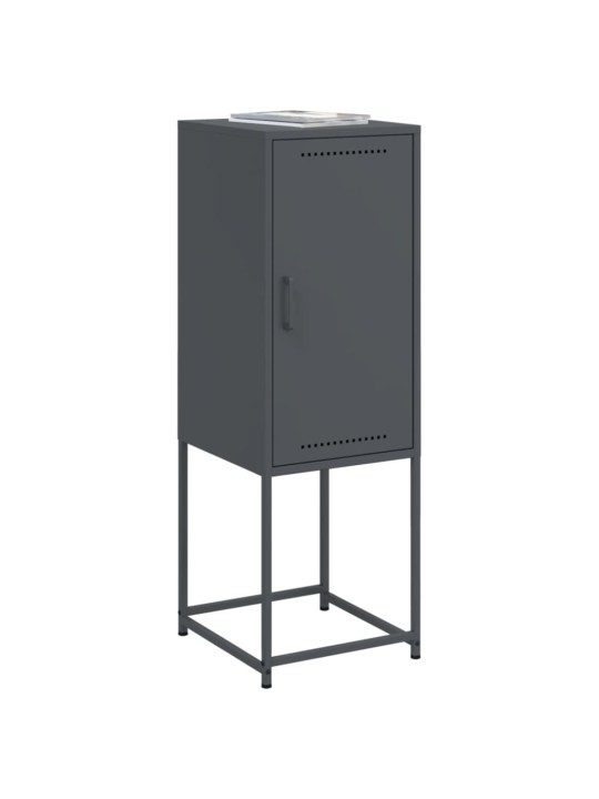 Skříň highboard antracitová 36 x 39 x 107 cm ocel