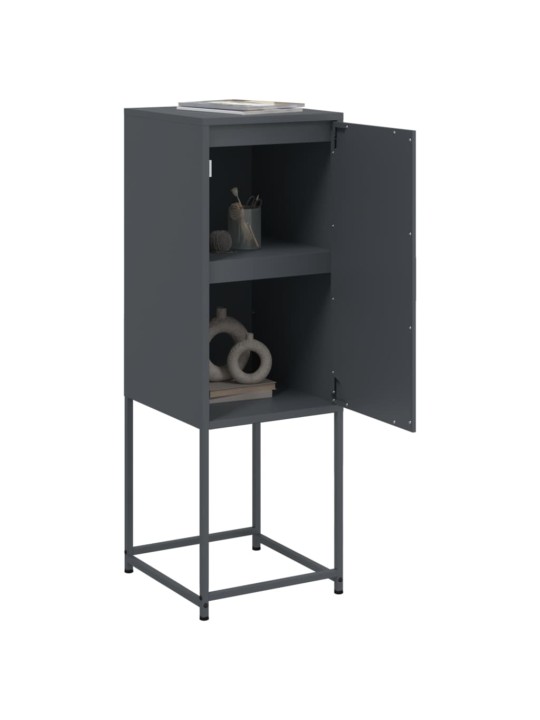 Skříň highboard antracitová 36 x 39 x 107 cm ocel