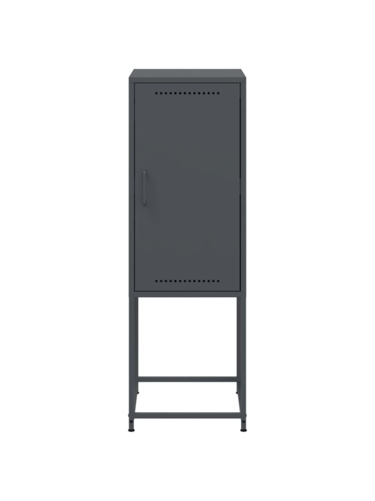 Skříň highboard antracitová 36 x 39 x 107 cm ocel