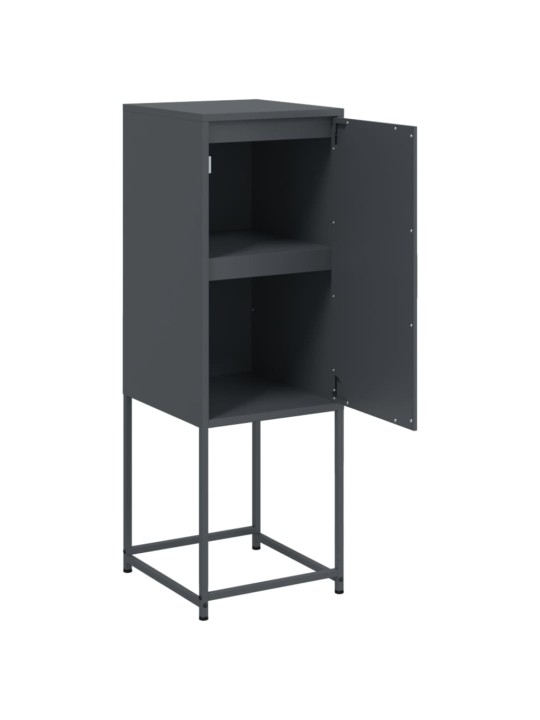 Skříň highboard antracitová 36 x 39 x 107 cm ocel