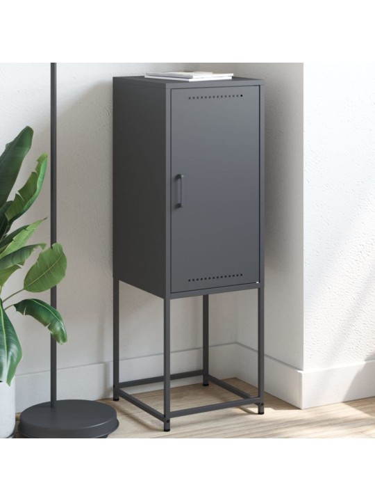 Skříň highboard antracitová 36 x 39 x 107 cm ocel