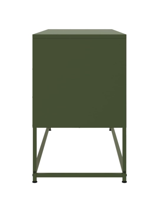 Skříň highboard bílá 36 x 39 x 107 cm ocel