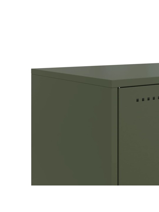 Skříň highboard bílá 36 x 39 x 107 cm ocel