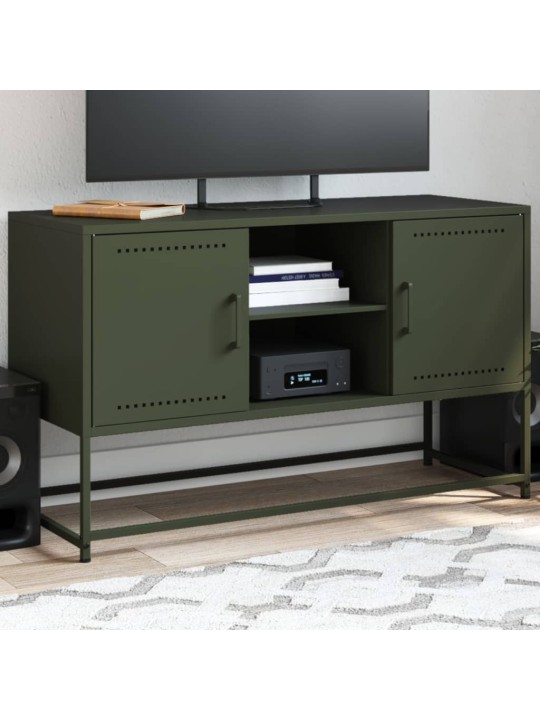 Skříň highboard bílá 36 x 39 x 107 cm ocel