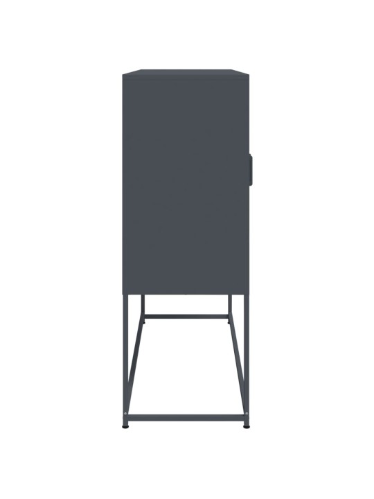 Skříň highboard antracitová 100,5 x 39 x 107 cm ocel