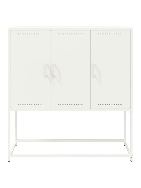 Skříň highboard bílá 100,5 x 39 x 107 cm ocel