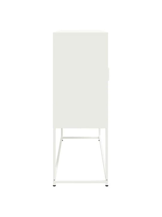Skříň highboard bílá 100,5 x 39 x 107 cm ocel