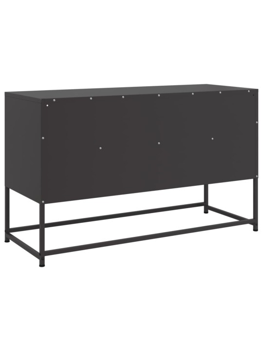 TV skříňka černá 100,5 x 39 x 60,5 cm ocel