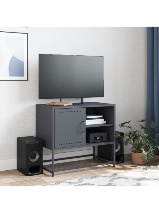 TV skříňka růžová 100,5 x 39 x 60,5 cm ocel