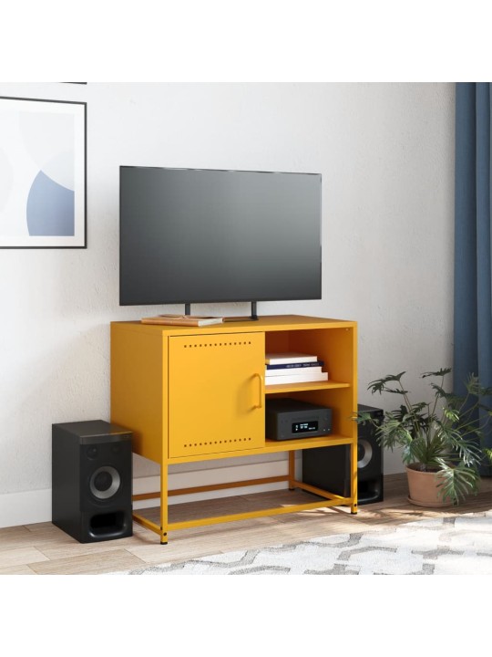 TV skříňka antracitová 100,5 x 39 x 60,5 cm ocel