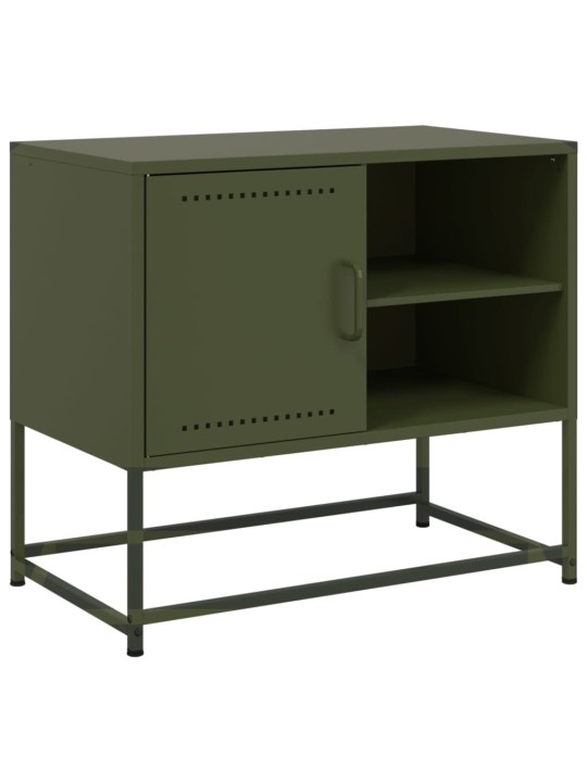 TV skříňka hořčicově žlutá 100,5 x 39 x 60,5 cm ocel
