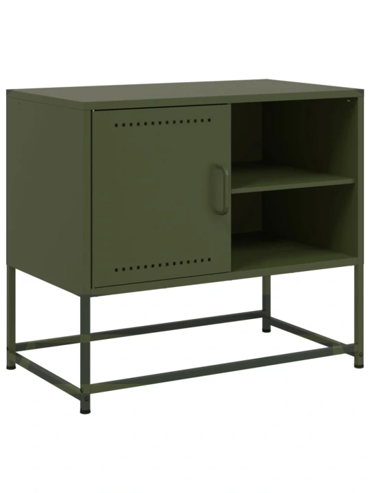 TV skříňka hořčicově žlutá 100,5 x 39 x 60,5 cm ocel
