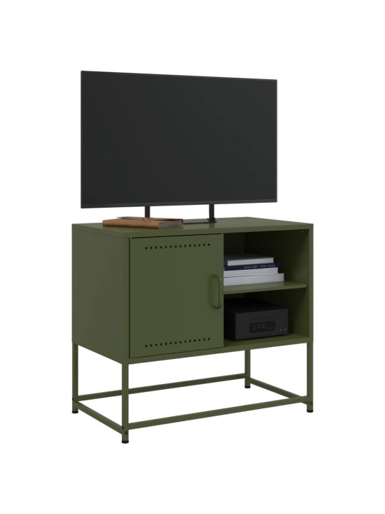 TV skříňka hořčicově žlutá 100,5 x 39 x 60,5 cm ocel