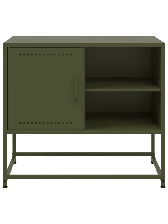 TV skříňka hořčicově žlutá 100,5 x 39 x 60,5 cm ocel