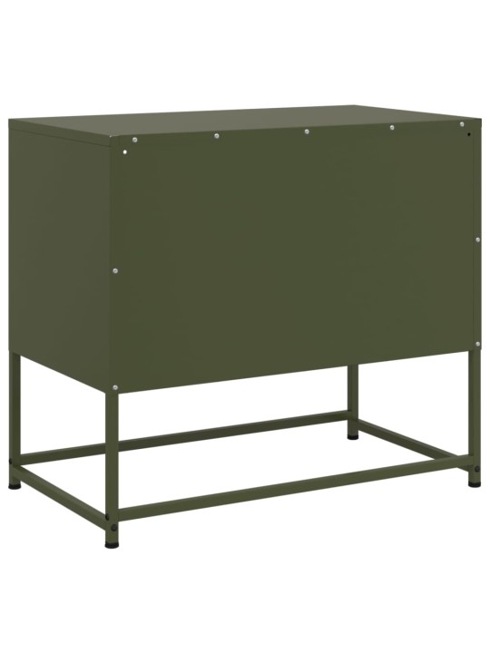 TV skříňka hořčicově žlutá 100,5 x 39 x 60,5 cm ocel