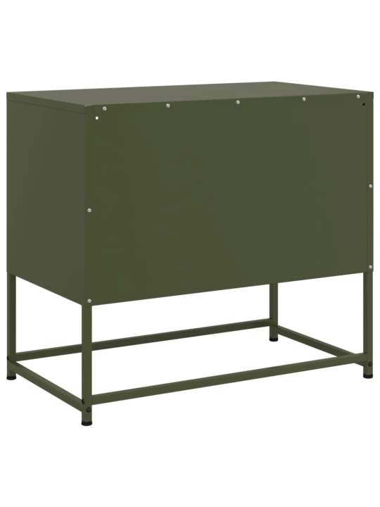TV skříňka hořčicově žlutá 100,5 x 39 x 60,5 cm ocel