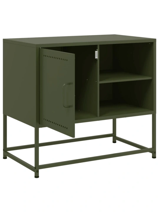 TV skříňka hořčicově žlutá 100,5 x 39 x 60,5 cm ocel