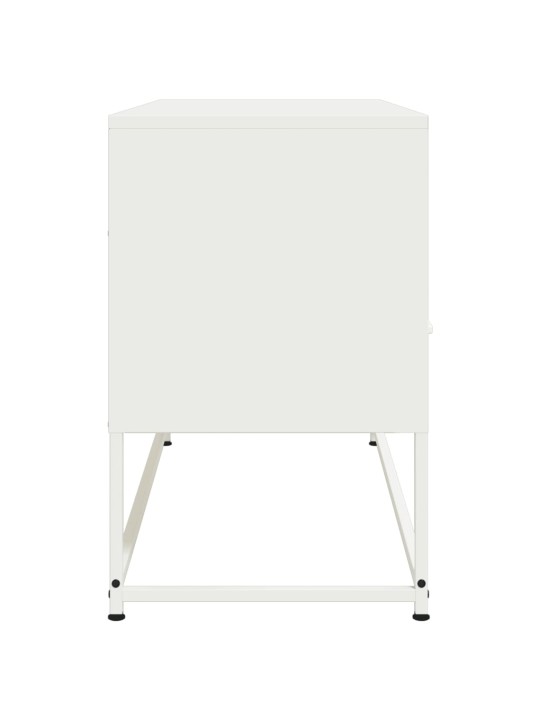 TV skříňka bílá 100,5 x 39 x 60,5 cm ocel