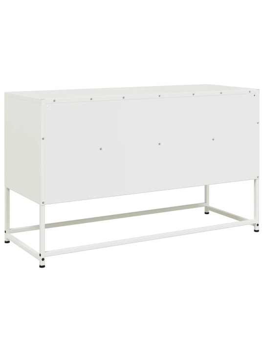 TV skříňka bílá 100,5 x 39 x 60,5 cm ocel