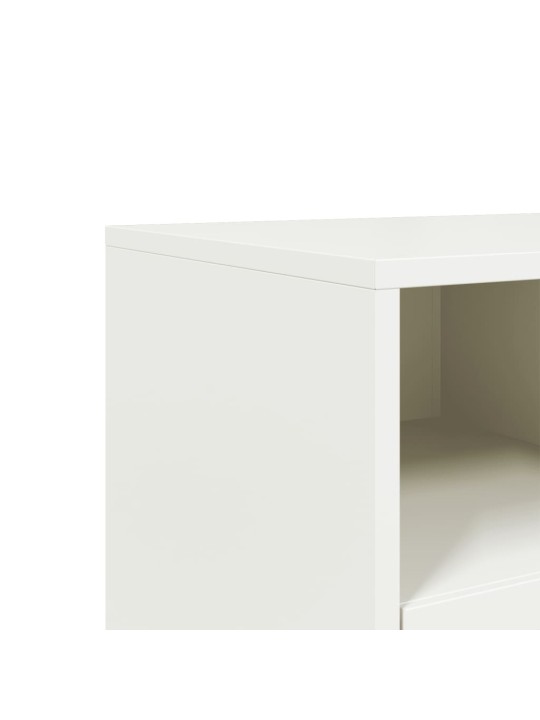 TV skříňka bílá 100,5 x 39 x 60,5 cm ocel