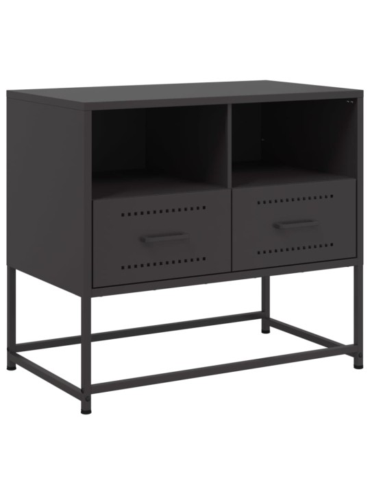 TV skříňka černá 68 x 39 x 60,5 cm ocel